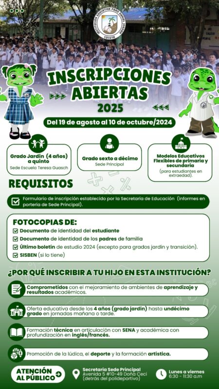 Inscripciones abiertas